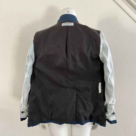 MM Lafleur Wool Blend Blazer Open Front Long Sleeve S - Picture 6 of 8